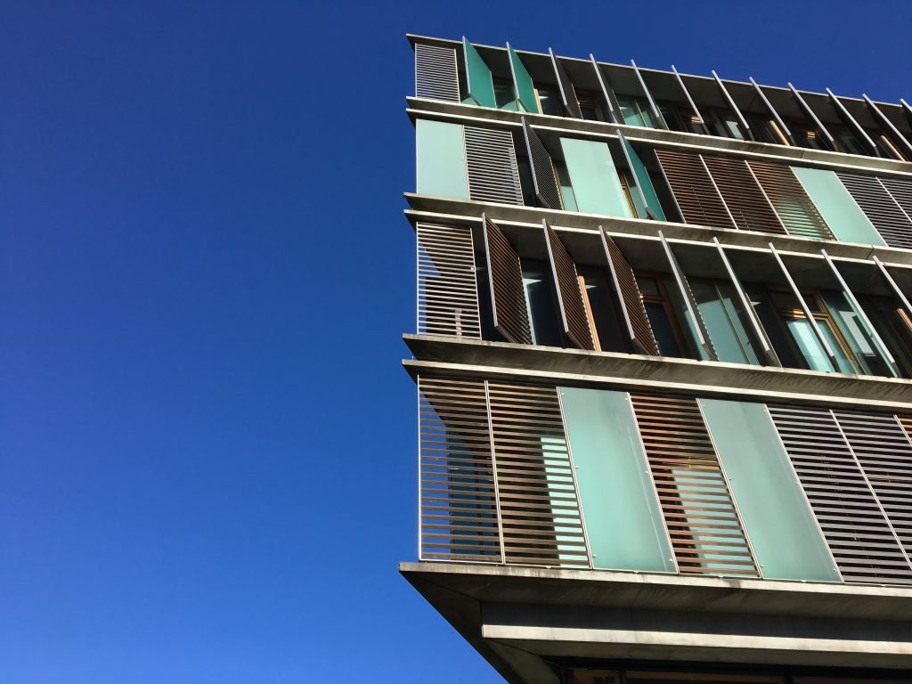 building with blue sky