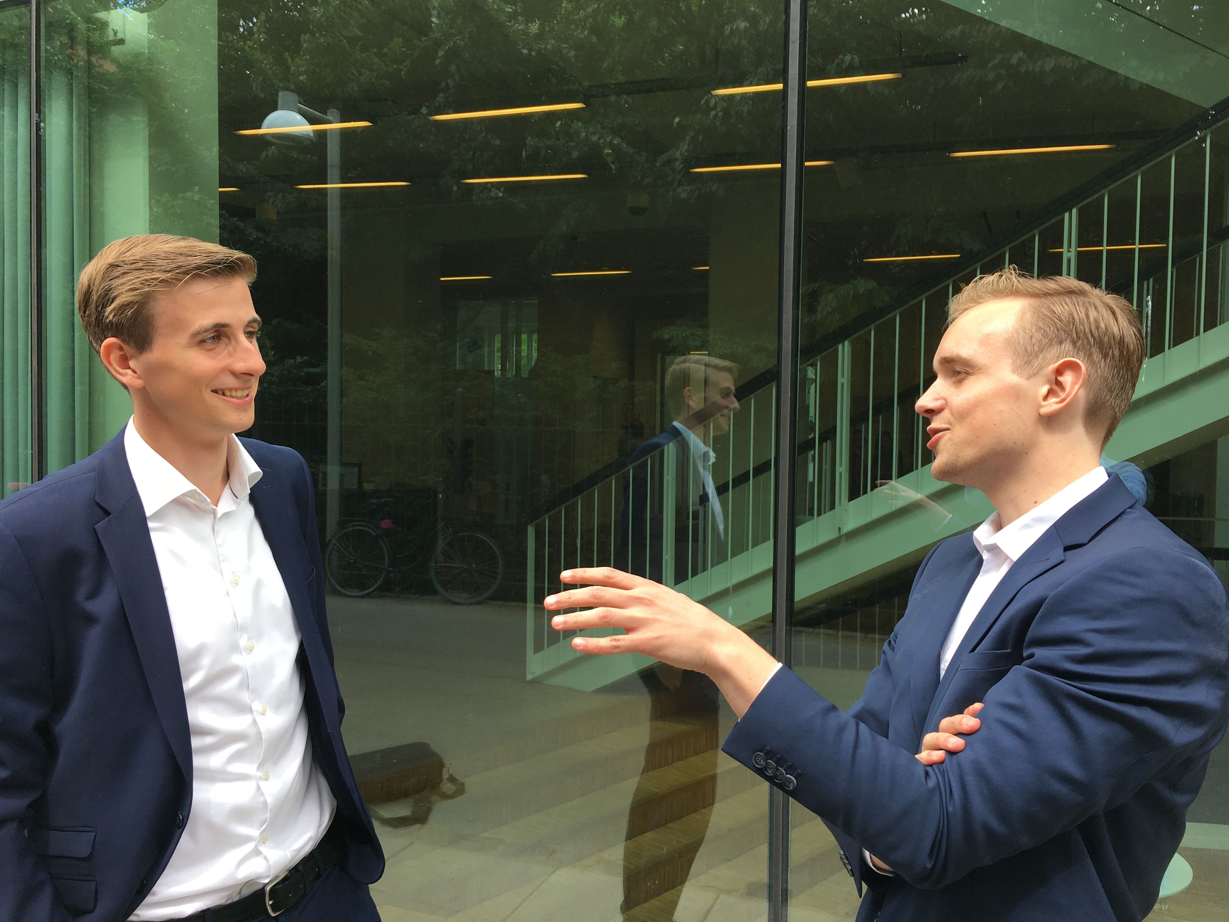 Young and ambitious, Kristoffer Lundberg (left) and Andreas Broby (right) are the cofounders of CFO Insights (Photo: David Fulop)