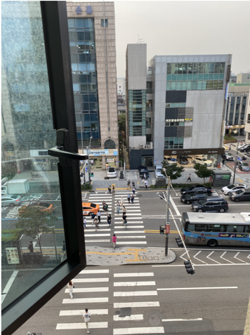 a view from a window in South Korea