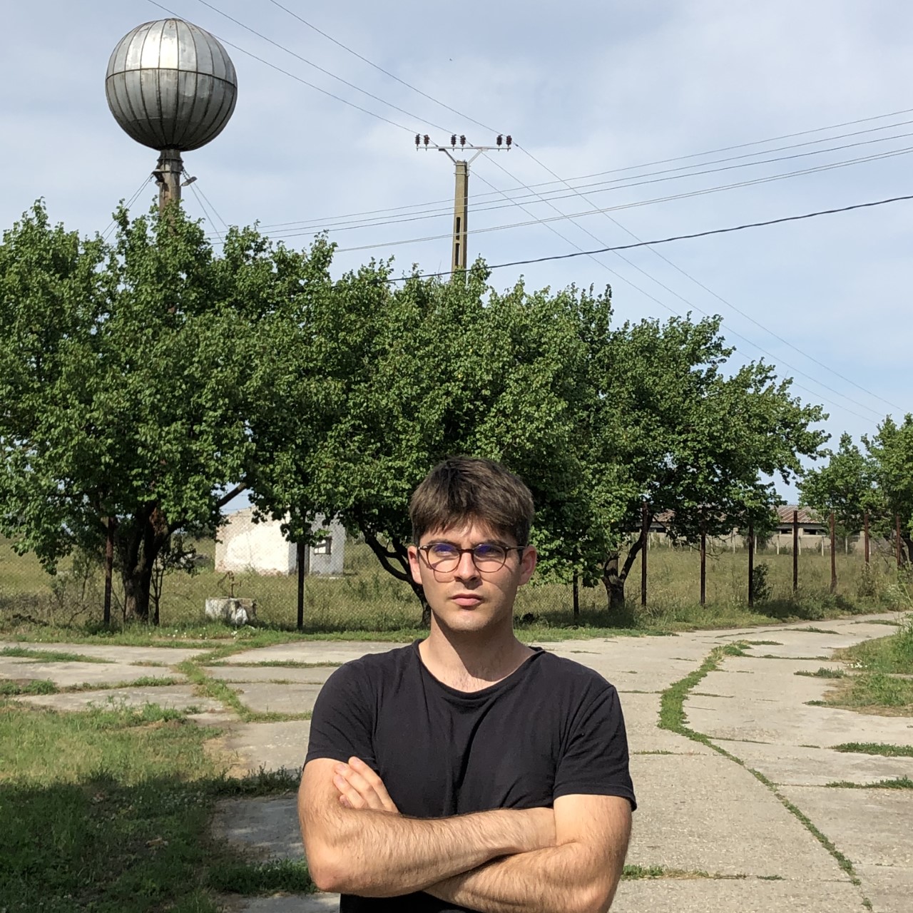 Man standing in the street