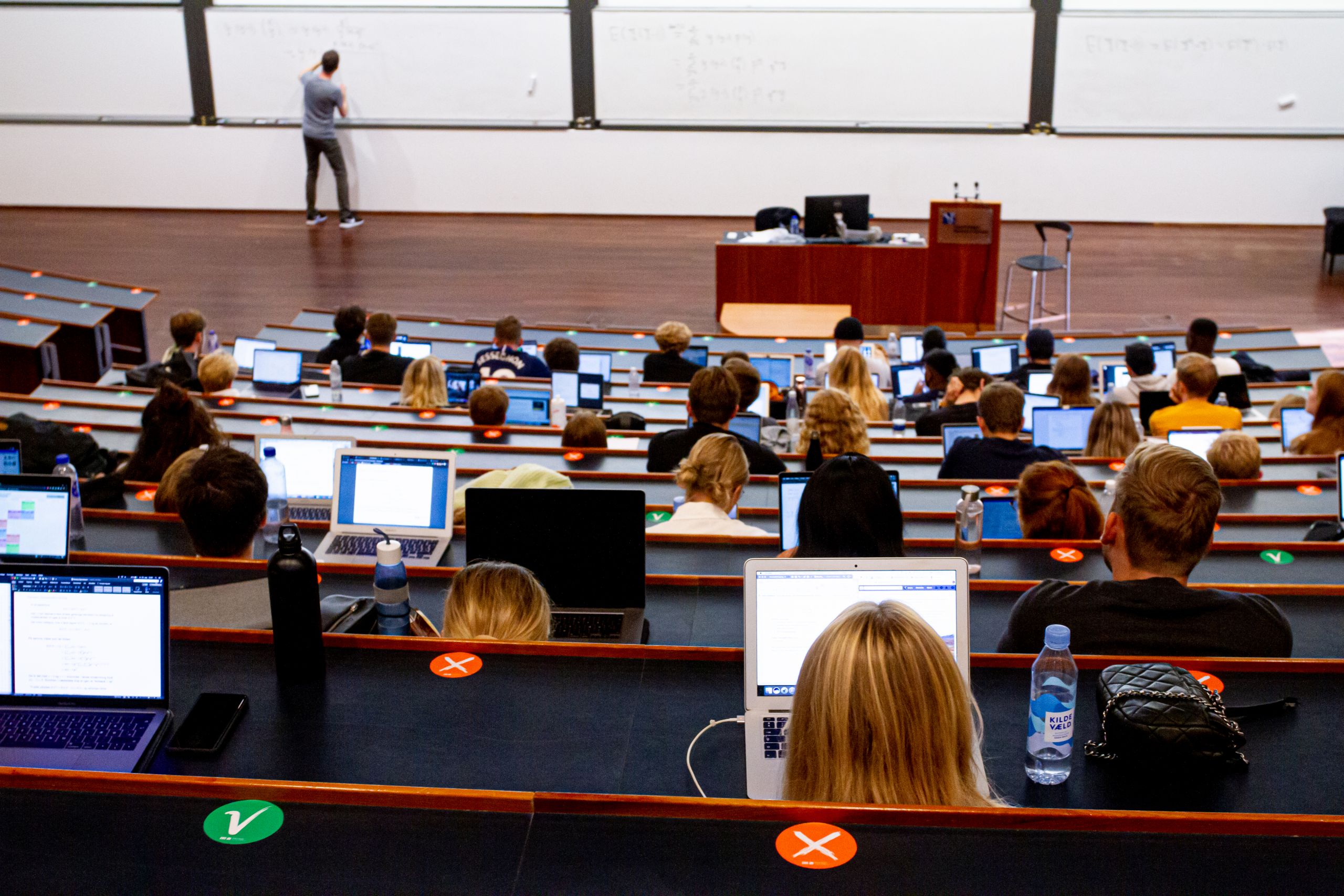 Students in an auditorium