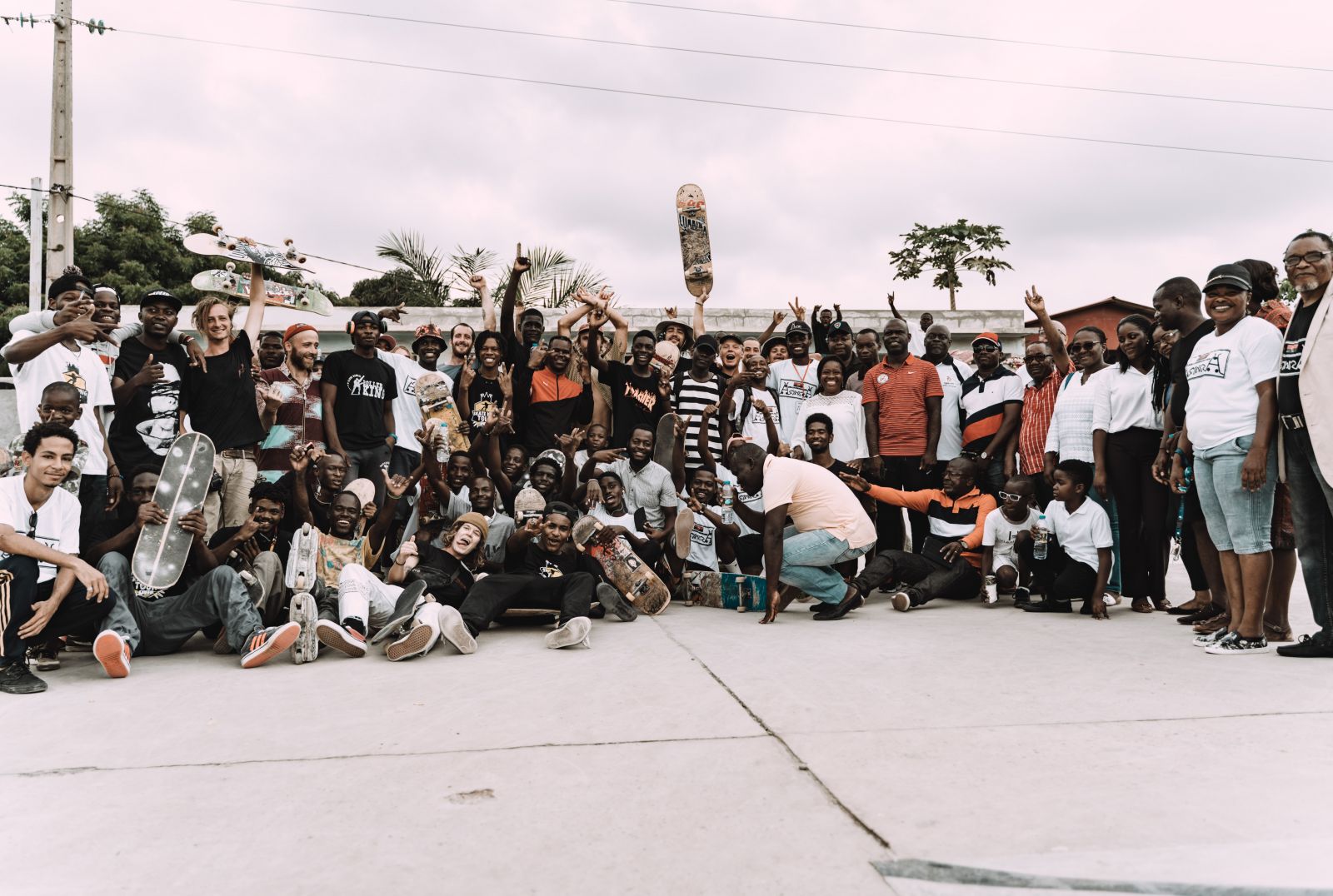 group of young people in Angola