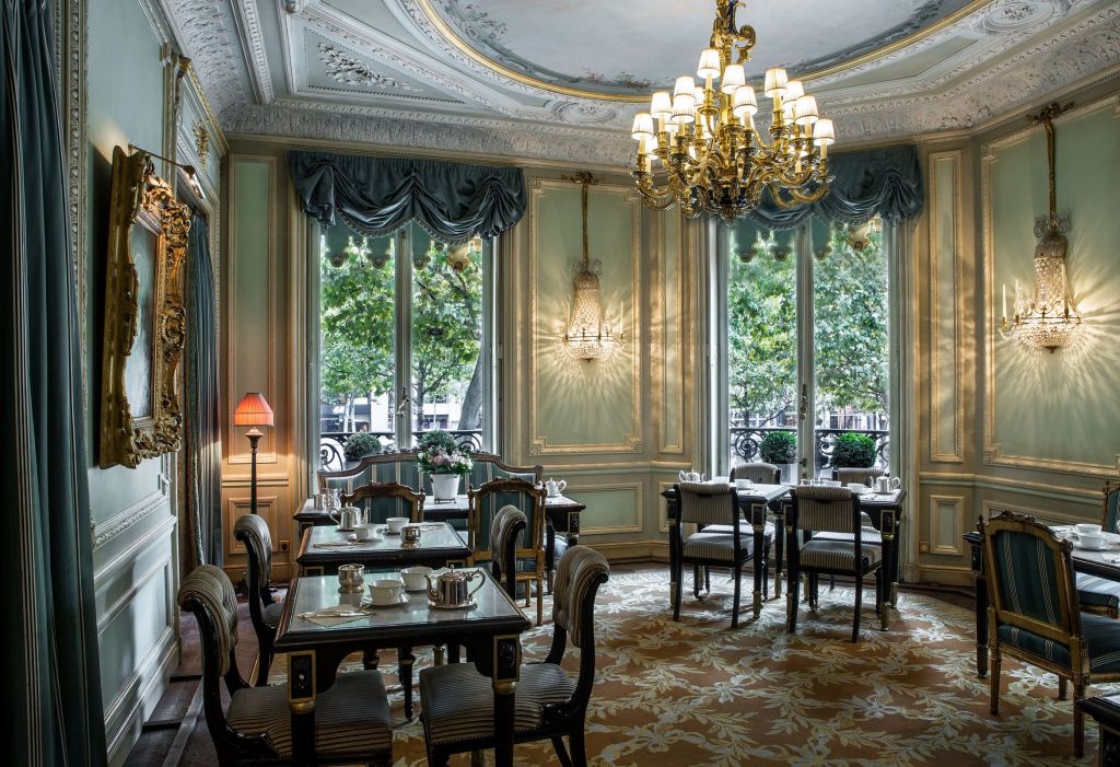 Inside restaurant in Paris