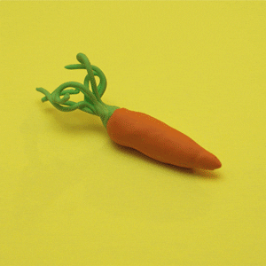 carrot being cut