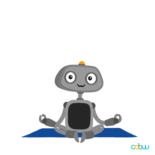 robot doing yoga