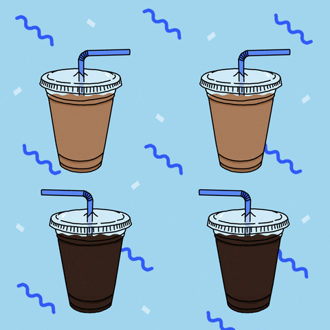 GIF: cups of iced coffee