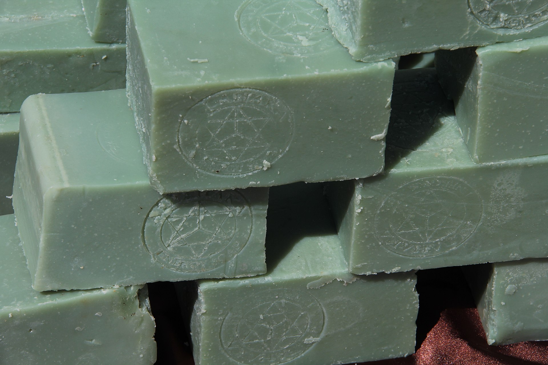 green soap bars