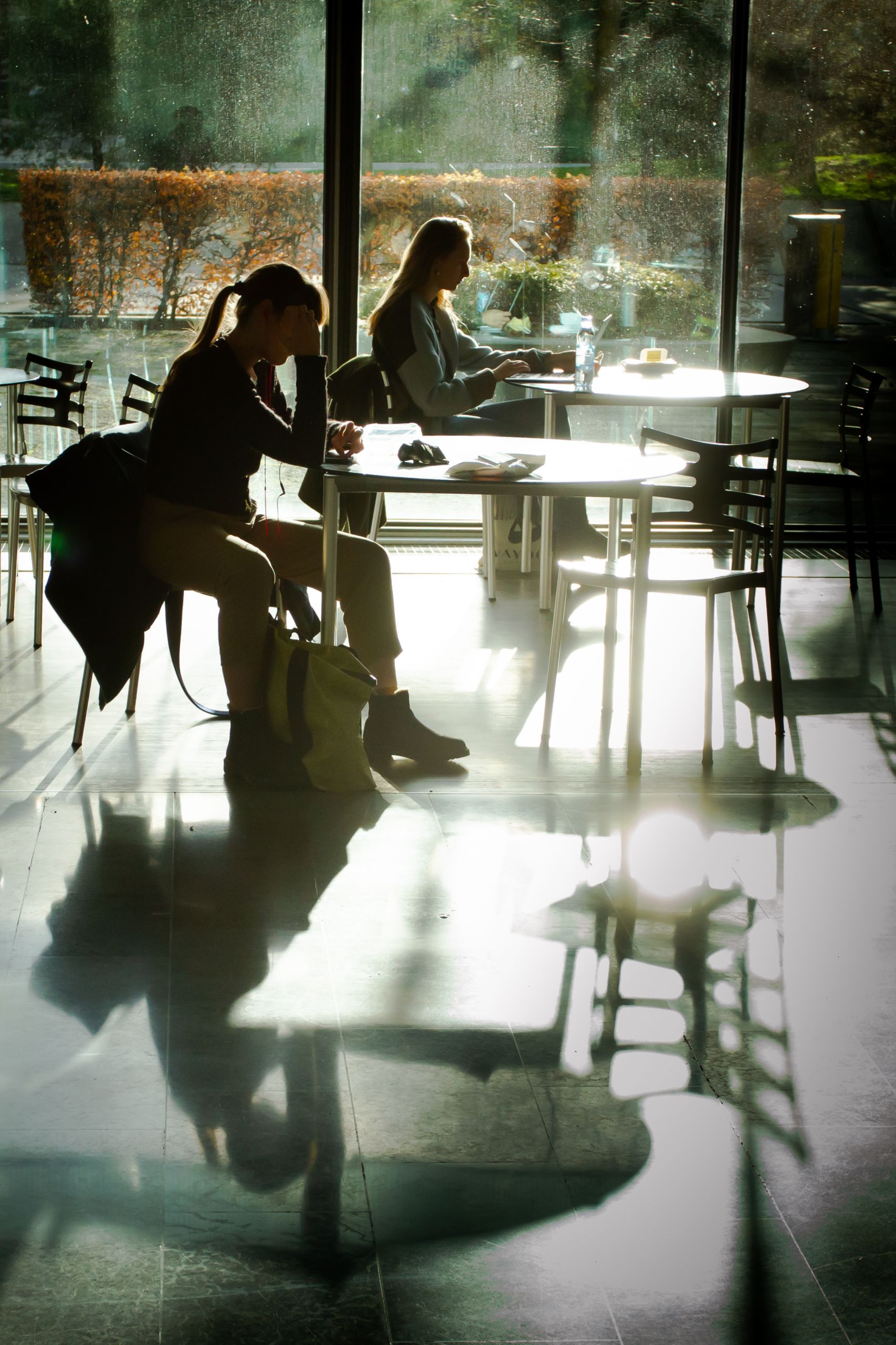 students studying