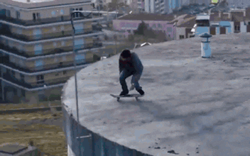 man on skateboard jumping