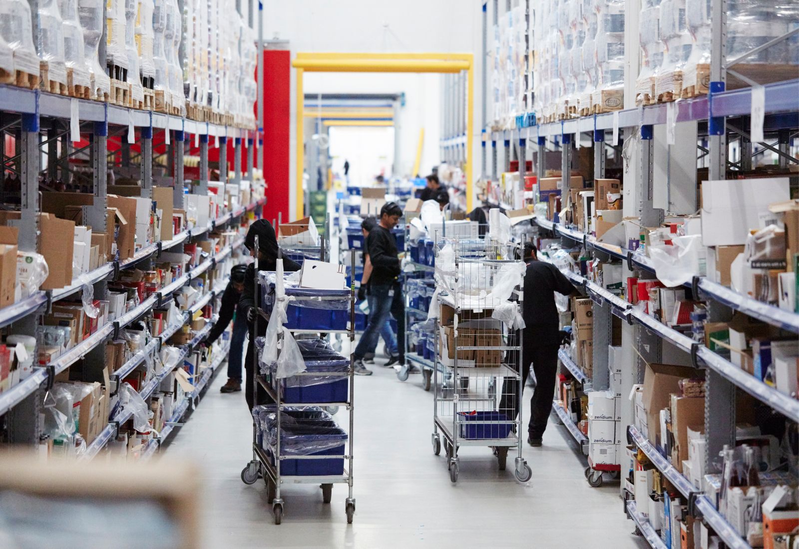 Workers in warehouse