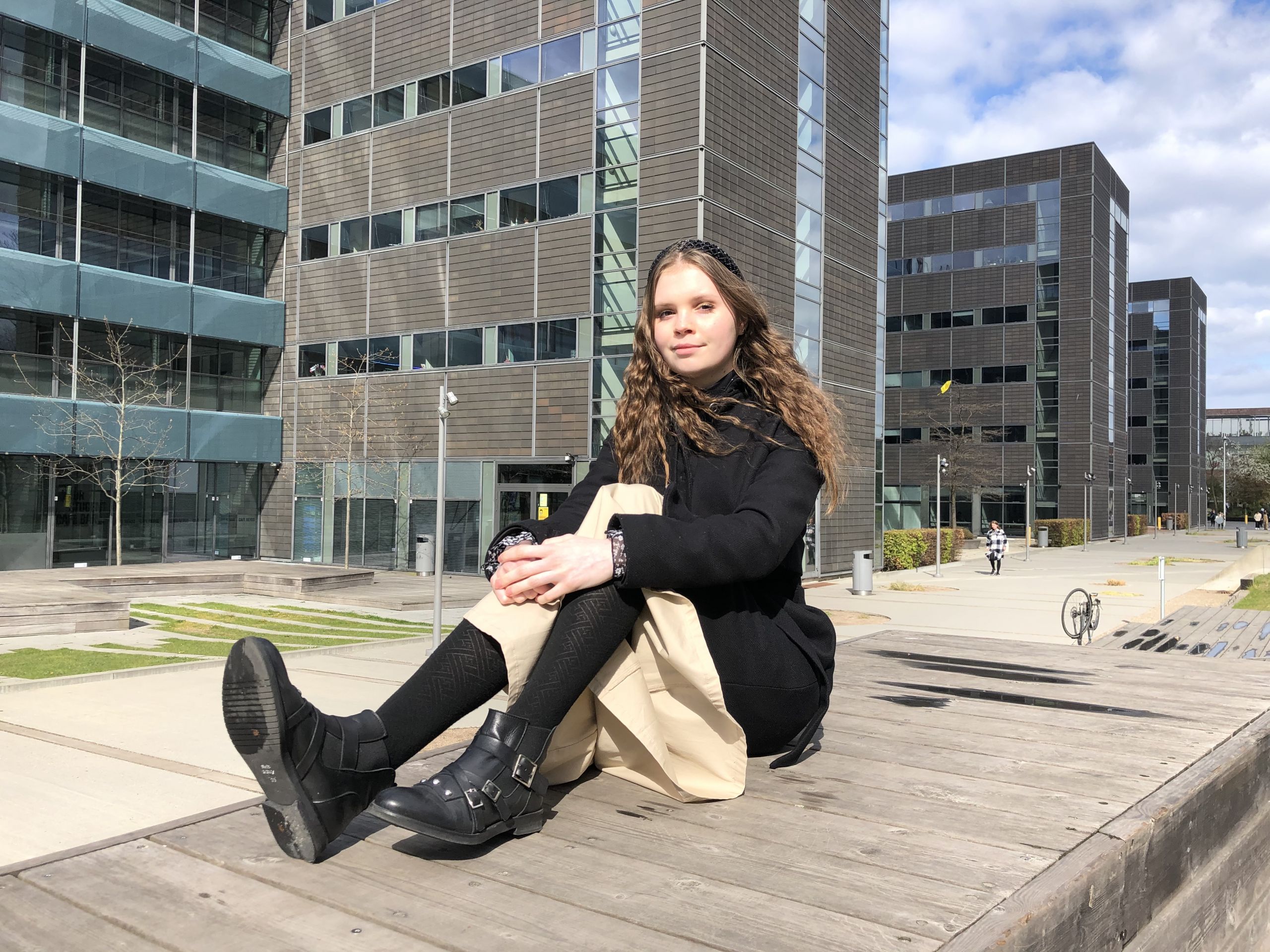 portrait of woman outside CBS