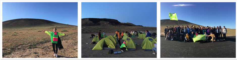 tents in the mountain