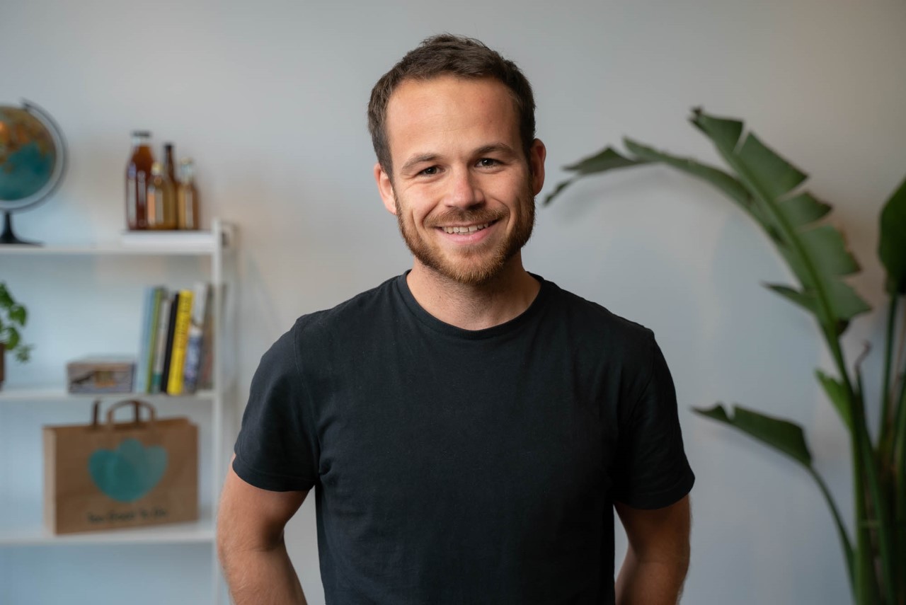 man in black shirt