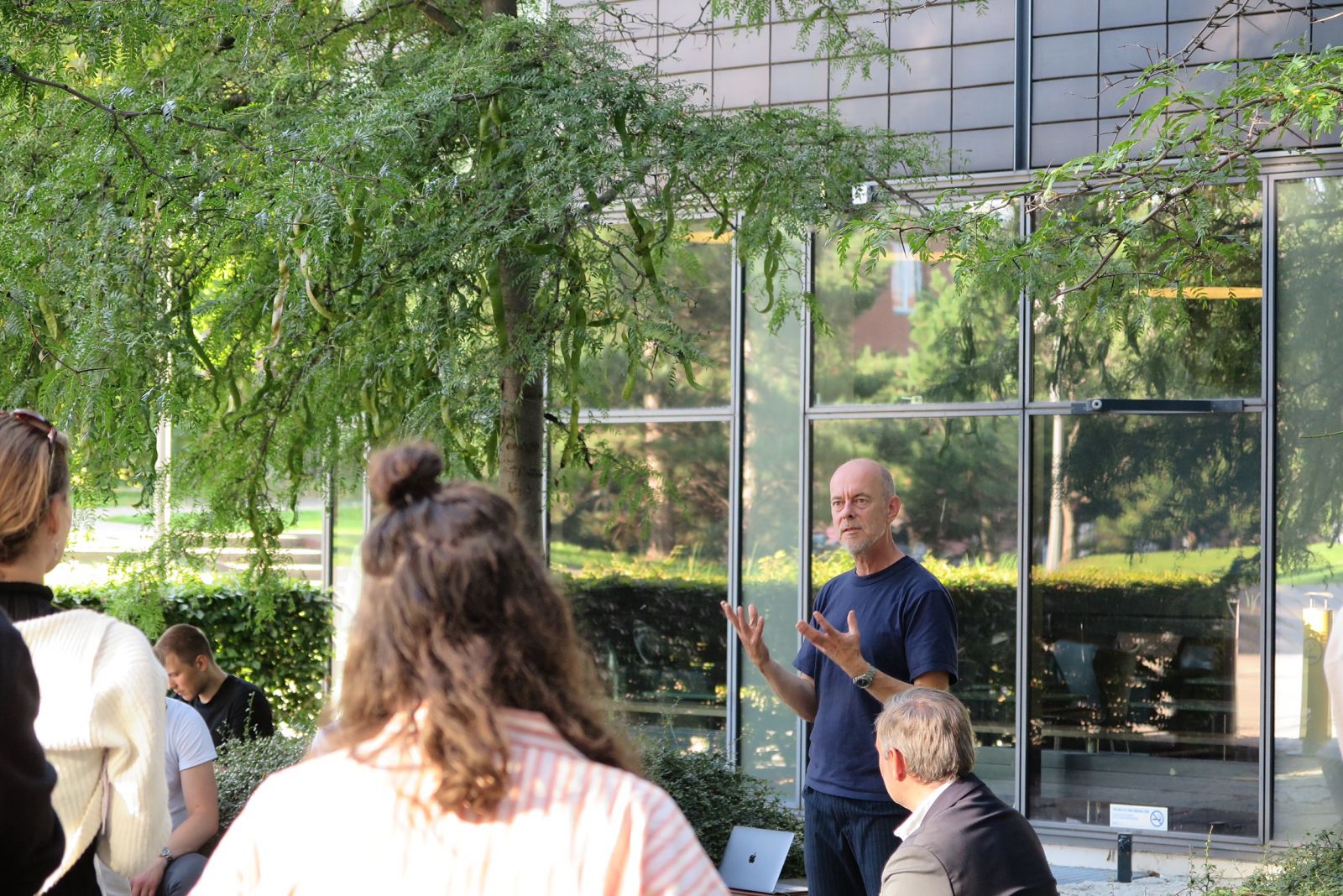 Man holding a speech