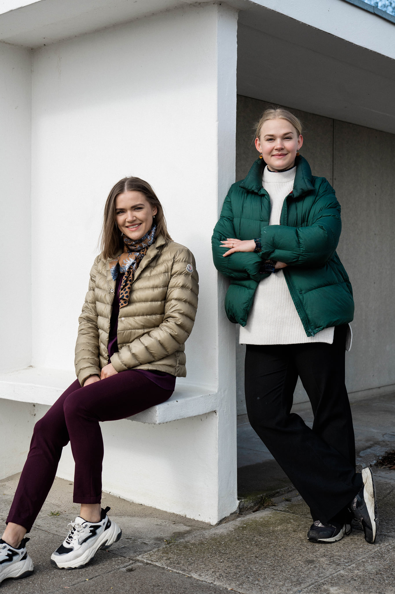 portrait of two young women